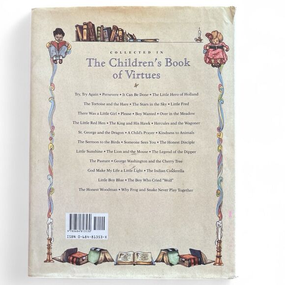 Children's Book of Virtues by William J. Bennett (1995, Hardcover) - Picture 2 of 10